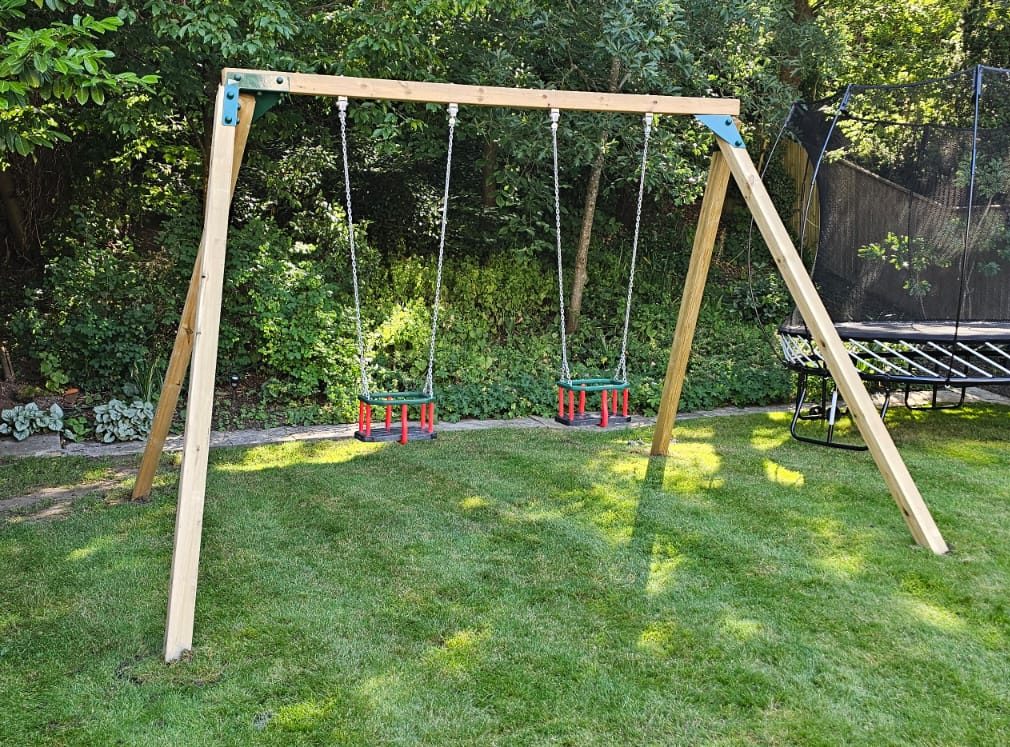 ACTIVE Commercial Swing Frame with 2 seats – METAL top pole