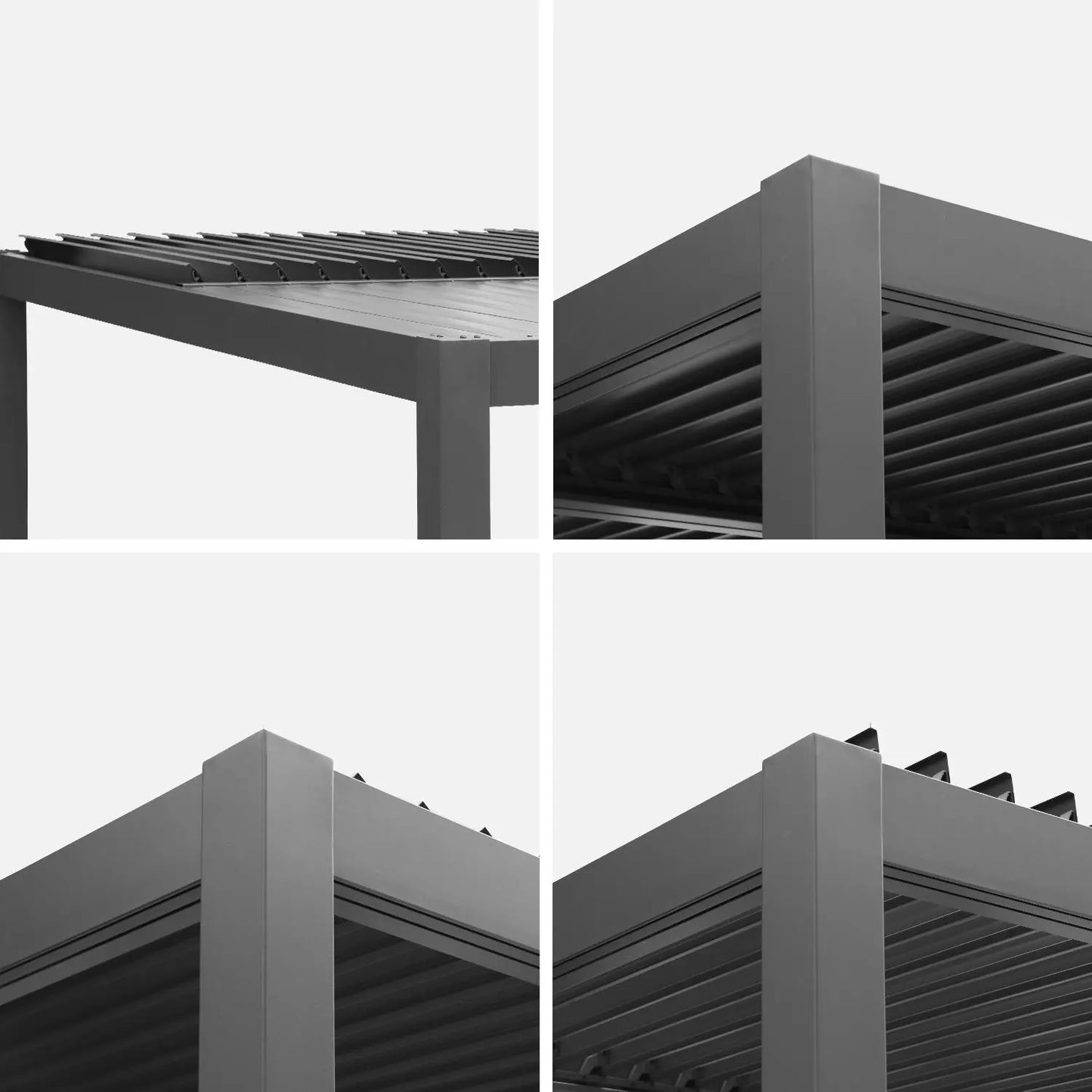 Palace 4x3m Louvered Pergola – Aluminium & Steel