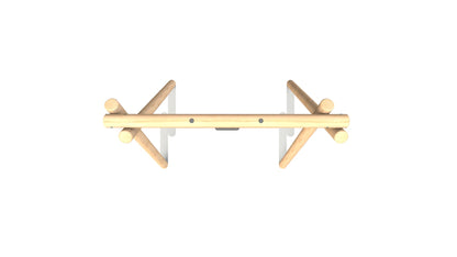 Single Commercial Swing Frame with flat seat – Radiata Pine round timber