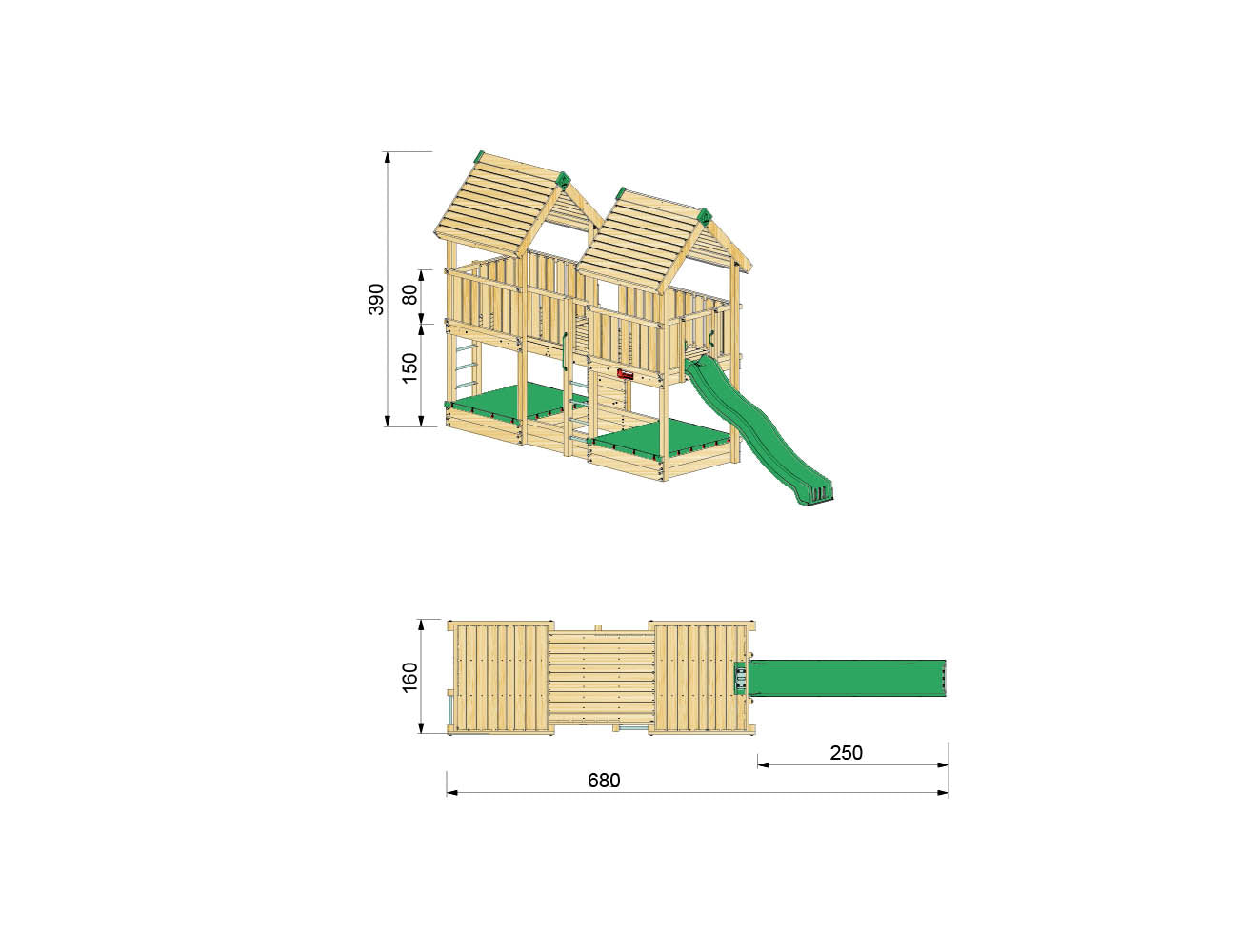Hy-land Project 4 Climbing frame , Hyland P4