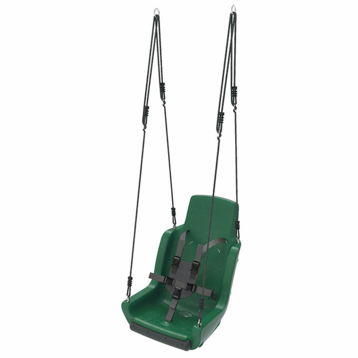 Active Wooden Swing Frame with special needs seat and rubber seat