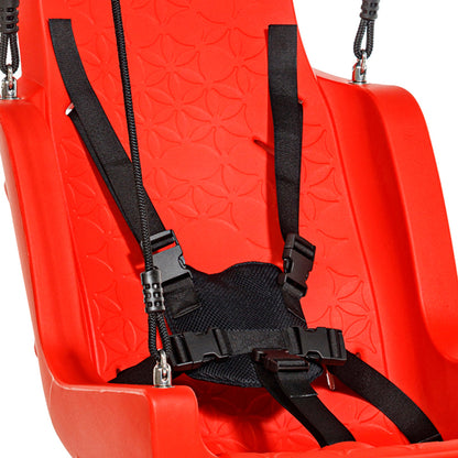 Active Wooden Swing Frame with special needs seat and rubber seat