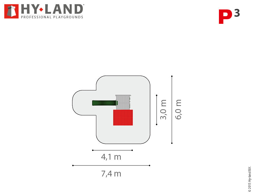 Hy-land Project 3 Climbing Frame, Hyland P3