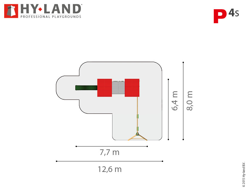 Hy-land Project P4S  Climbing Frame with swing module – Hyland P4S