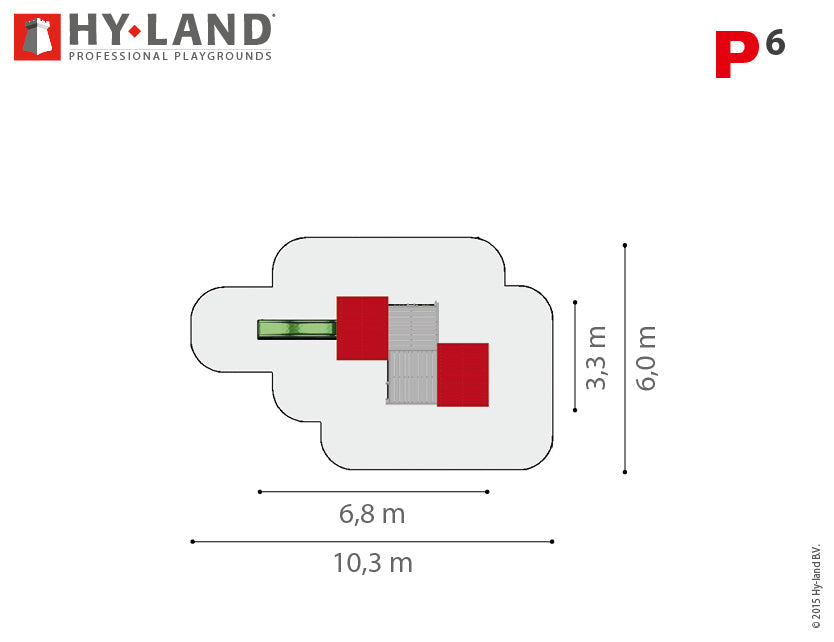Hy-land Project 6 Climbing Frame , Hyland P6