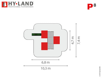 Hy-land Project 8 Climbing Frame , Hyland P8