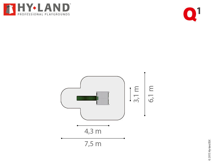 Hy-land Project Q1 climbing frame, Hyland Q1