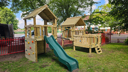 ACTIVE Clifton play tower – Triple platform: 1.2m, 0.9m, 0.6m platform height, including INSTALLATION