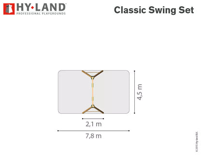 Hy-land Commercial Swing set with seats and anchors