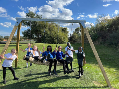 ACTIVE Commercial Swing Frame with snake swing – METAL top pole