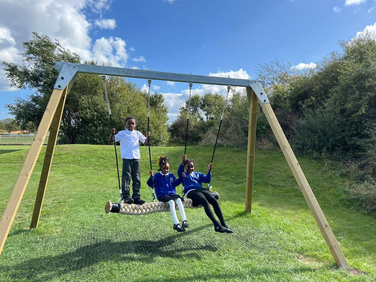ACTIVE Commercial Swing Frame with snake swing – METAL top pole