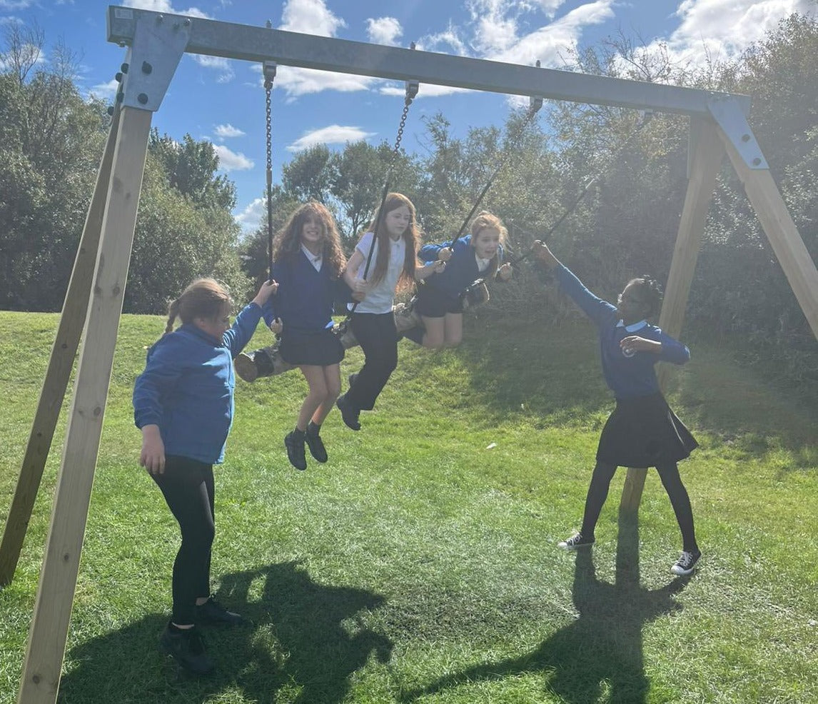 ACTIVE Commercial Swing Frame with snake swing – METAL top pole
