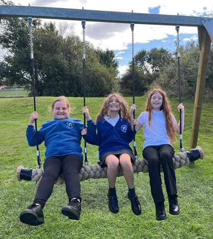 ACTIVE Commercial Swing Frame with snake swing – METAL top pole
