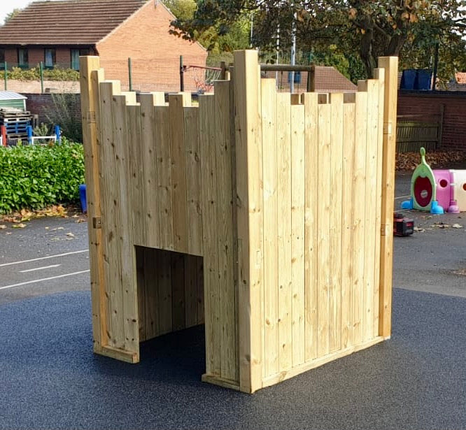 “Active” Toddler/Infant Castle 140x140cm x 90cm platform height, with rock wall
