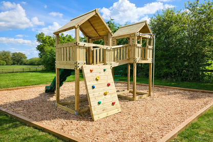 ACTIVE Hereford towers – 1.5 and 1.8m platform height, with slide, 3 accessories AND INSTALLATION