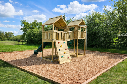 ACTIVE Hereford towers – 1.5 and 1.8m platform height, with slide, 3 accessories AND INSTALLATION