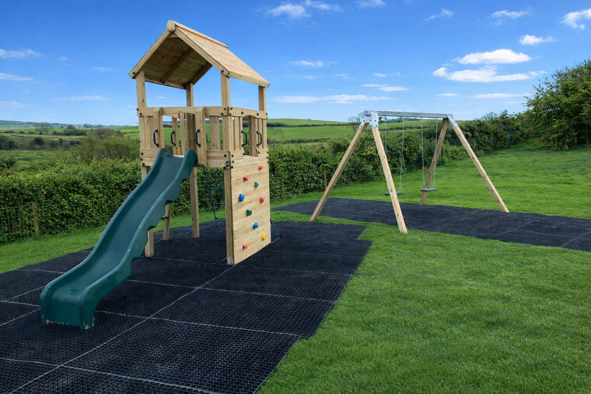 ACTIVE Pembridge Playground (climbing frame and swing). INSTALLED