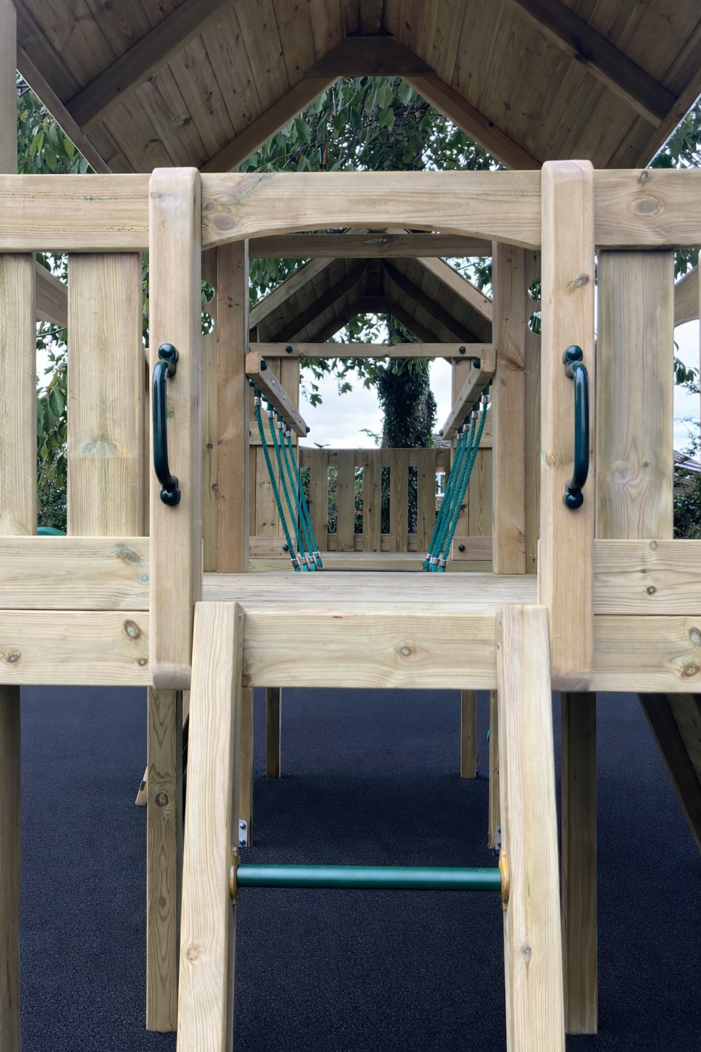 ACTIVE Woodland towers – 2x 1.5 height platforms, with slide, 4 accessories AND INSTALLATION