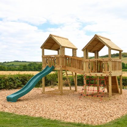 ACTIVE Hopton towers – 1.5 and 1.2m platform height, with slide, 3 accessories AND INSTALLATION