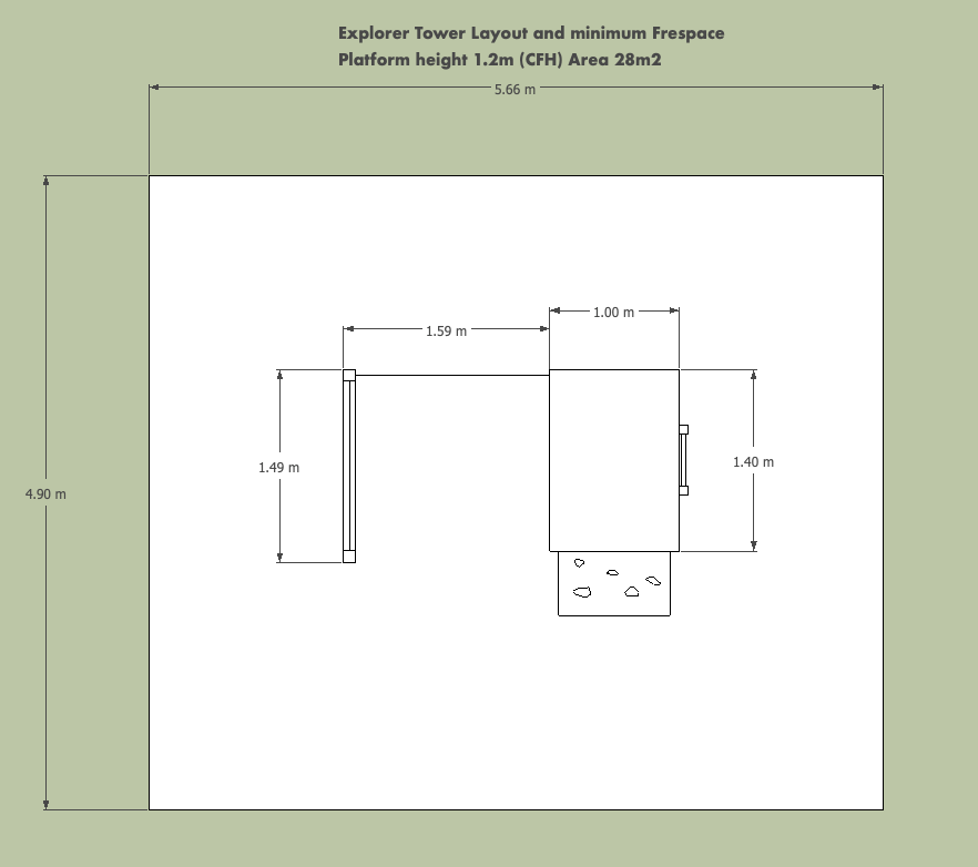 ACTIVE Explorer tower – 1.2m platform height including INSTALLATION