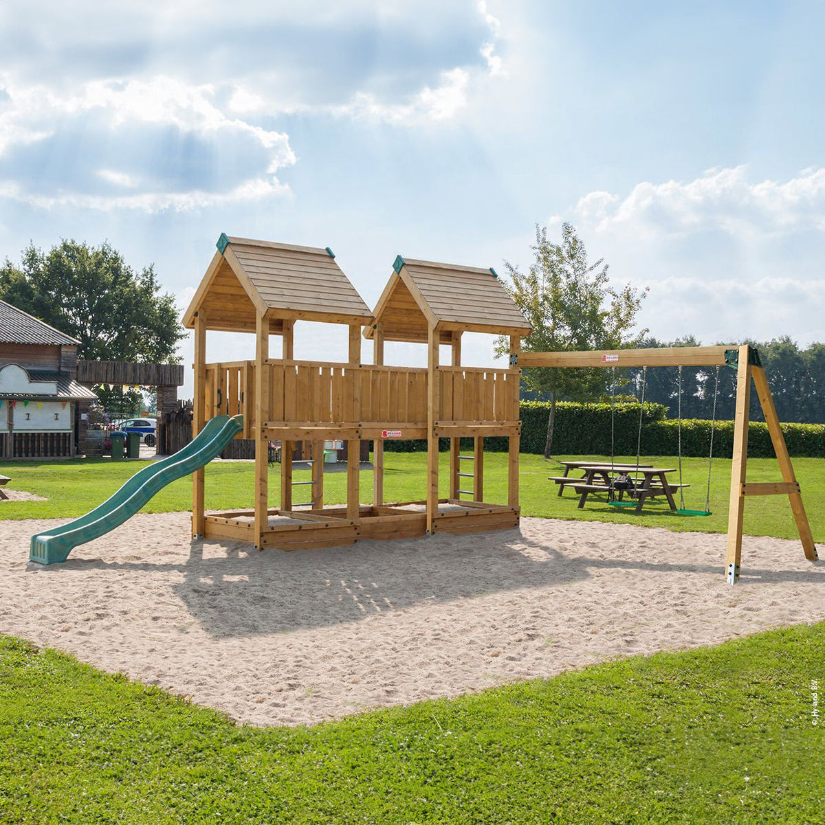 Hy-land Project P4S  Climbing Frame with swing module – Hyland P4S