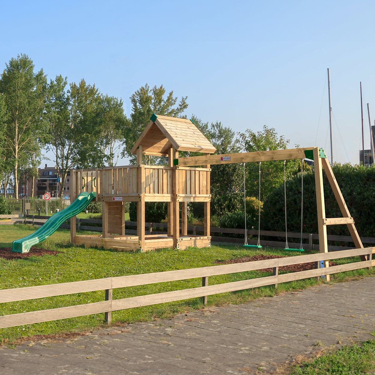 Hy-land Project 5S  Climbing Frame with swing module – Hyland P5S