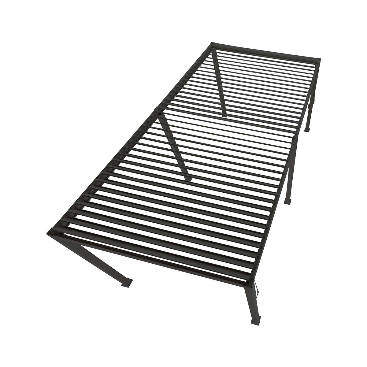 6m x 3m Rectangular Aluminium Louvered Pergola – Grey