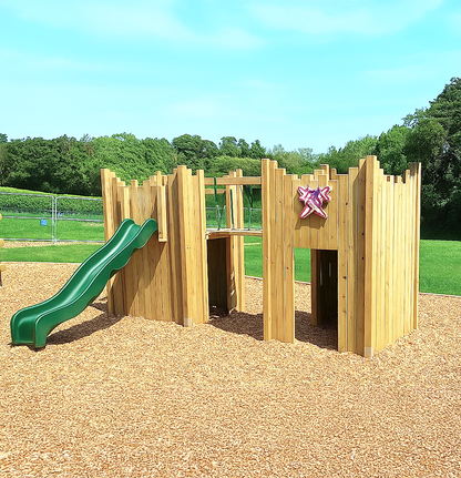 “Active” Double Castle. 125cm platform height – INSTALLED. Ideal for commercial playgrounds