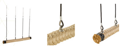 ACTIVE Commercial Swing Frame with snake swing – METAL top pole