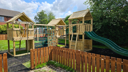 ACTIVE Hampton towers – 3 x 140x140cm platforms- 1.5 and 1.2m platform height, including INSTALLATION