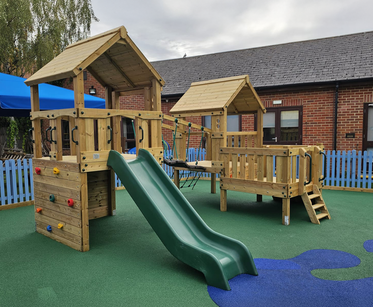 ACTIVE Clifton play tower – Triple platform: 1.2m, 0.9m, 0.6m platform height, including INSTALLATION