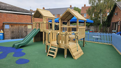 ACTIVE Clifton play tower – Triple platform: 1.2m, 0.9m, 0.6m platform height, including INSTALLATION