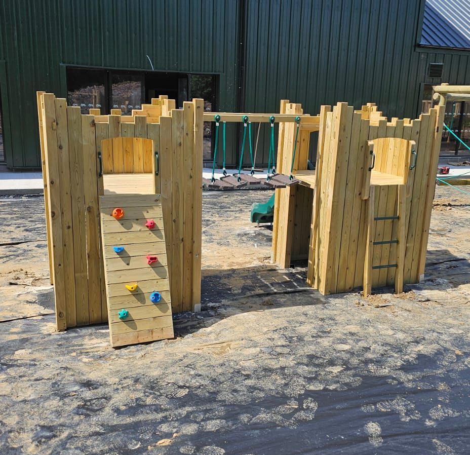 “Active” Double Castle. 125cm platform height – INSTALLED. Ideal for commercial playgrounds