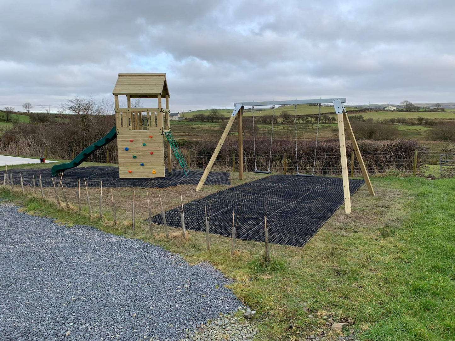 ACTIVE Pembridge Playground (climbing frame and swing). INSTALLED