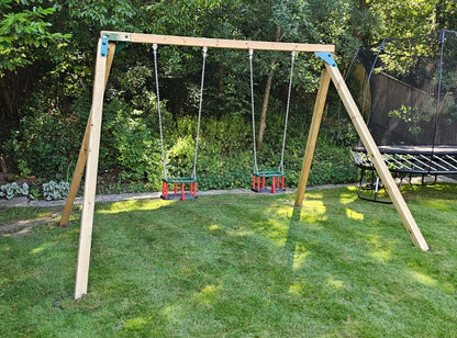 ACTIVE Commercial Swing Frame with 2 seats – METAL top pole