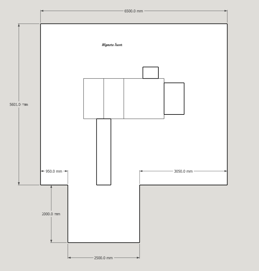 Wigmore Tower with slide, ladder, climbing walls, net. INSTALLED