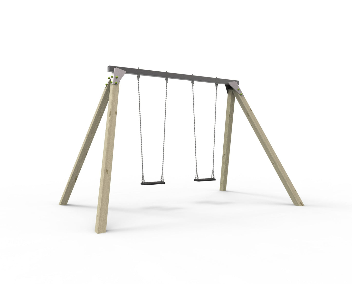 ACTIVE Commercial Swing Frame with 2 seats – METAL top pole