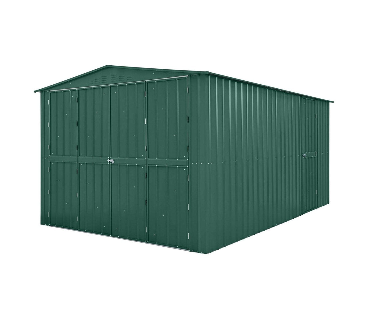Globel 10 x 15 ft Dual Door Metal Workshop Garage