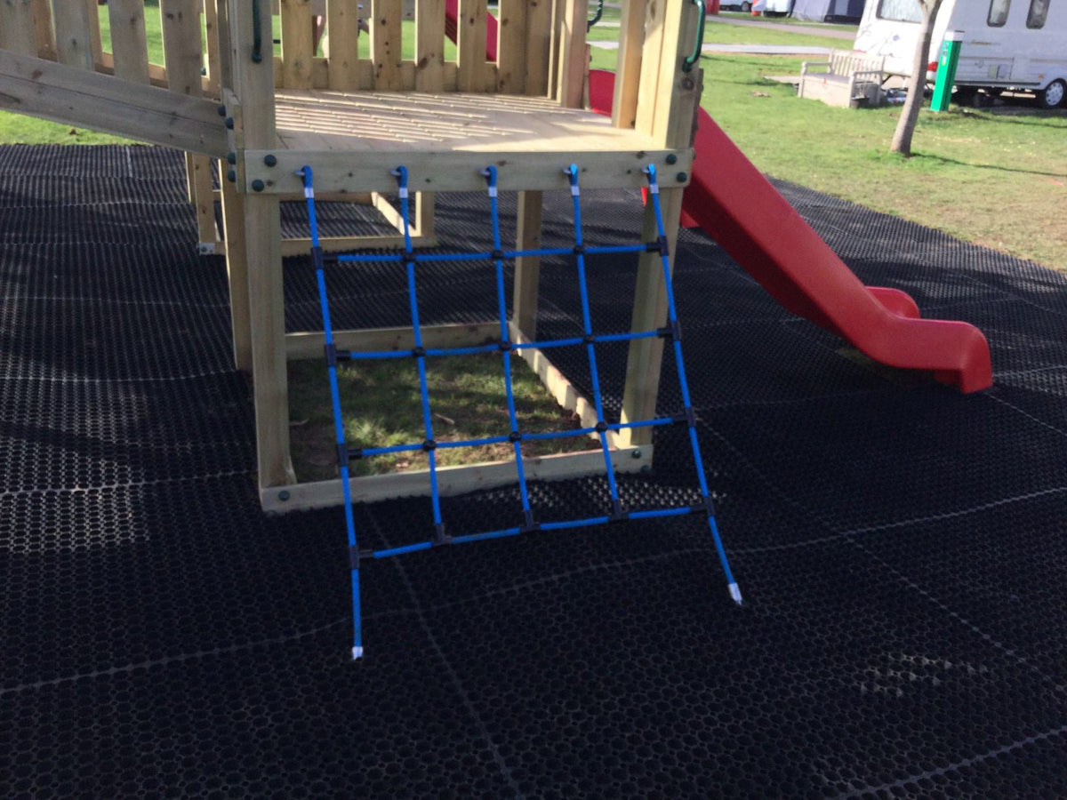 Ludlow Commercial Climbing frame with towers, slides, climbing wall, climber, fireman’s pole and bridges. With installation