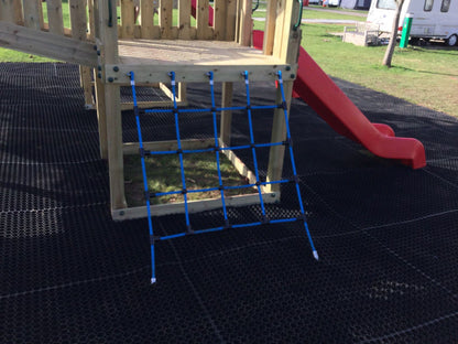 Ludlow Commercial Climbing frame with towers, slides, climbing wall, climber, fireman’s pole and bridges. With installation