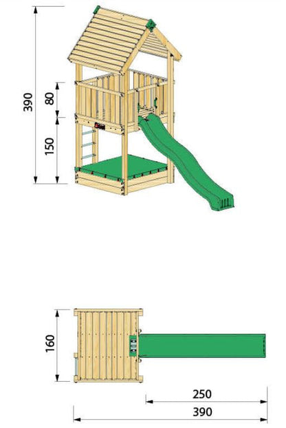 Hy-land Project 2 Climbing Frame, Hyland P2