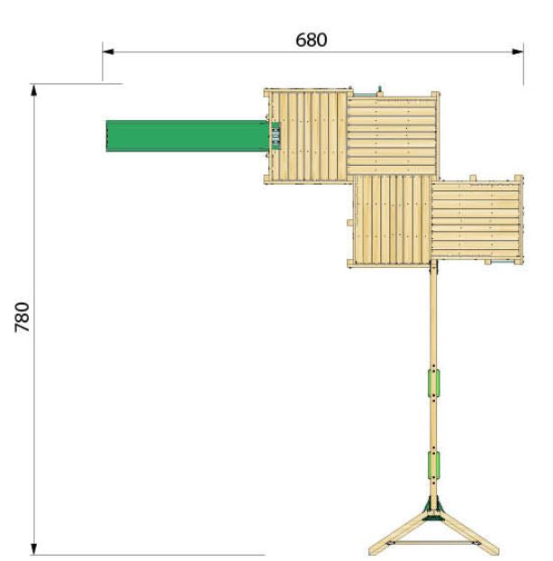 Hy-land Project P6S  Climbing Frame with swing module – HYLAND P6S