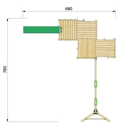 Hy-land Project P6S  Climbing Frame with swing module – HYLAND P6S