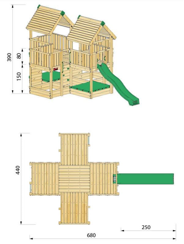 Hy-Land Project 7 Climbing frame , Hyland P7