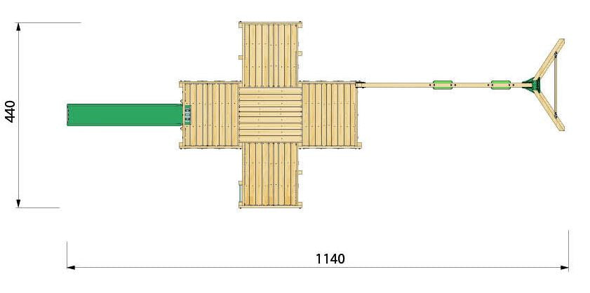 Hy-land Project P7S  Climbing Frame with swing module – Hyland P7S