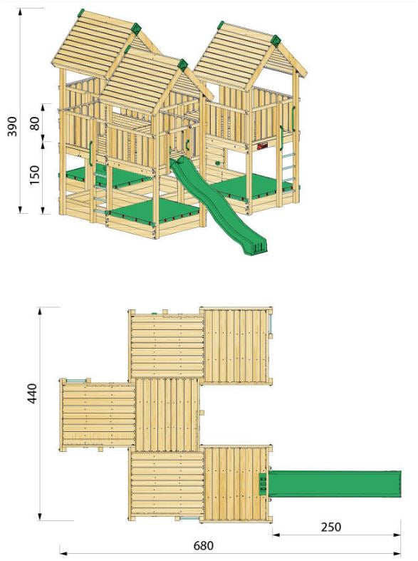 Hy-land Project 8 Climbing Frame , Hyland P8