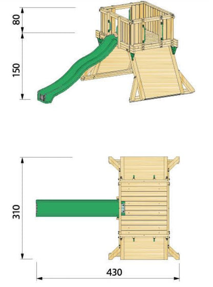 Hy-land Project Q1 climbing frame, Hyland Q1
